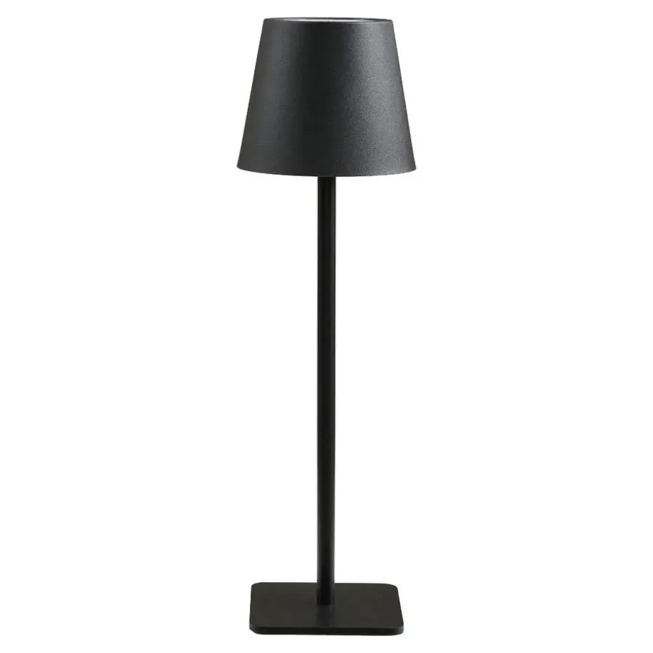 Hioshop Senta bureaulamp oplaadbaar zwart