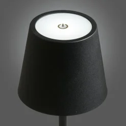 Hioshop Senta bureaulamp oplaadbaar zwart