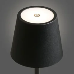 Hioshop Senta bureaulamp oplaadbaar zwart