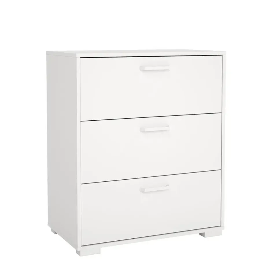 Hioshop Sofia ladekast 3 lades wit
