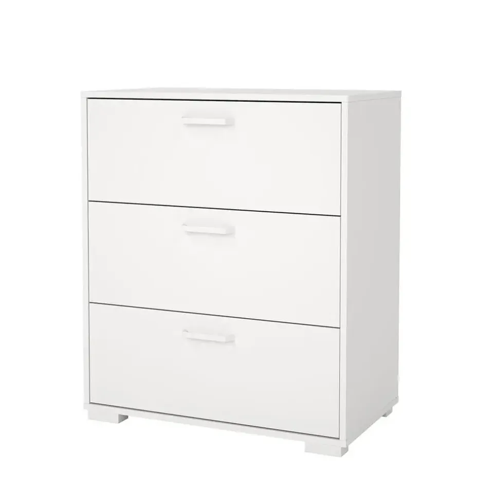 Hioshop Sofia ladekast 3 lades wit