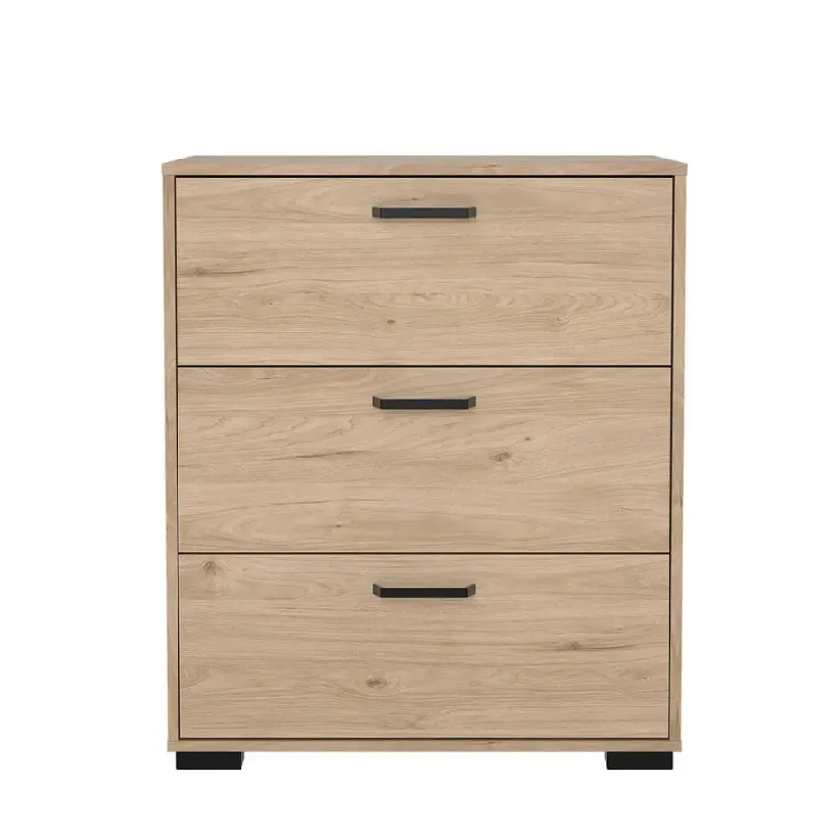 Hioshop Sofia ladekast 3 lades eikdecor