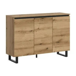 Hioshop Tomasa dressoir 3 deuren eiken decor
