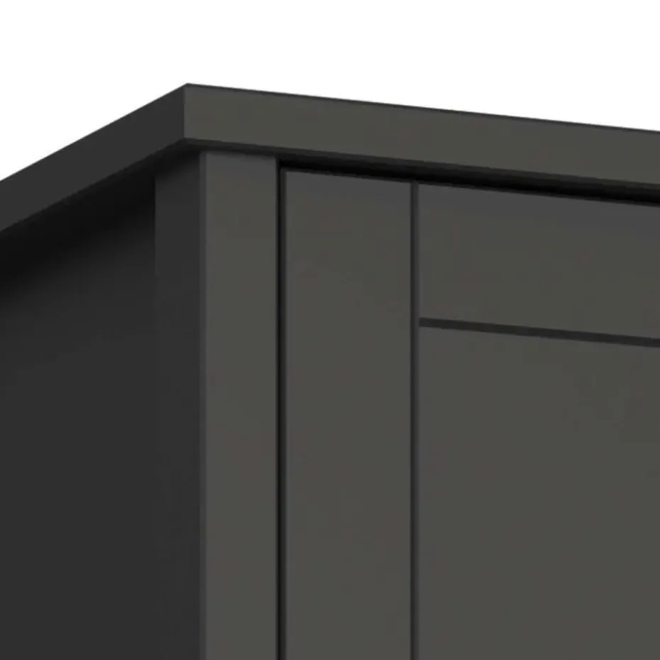 Hioshop Tromsø kledingkast 2 deuren koffiekleur