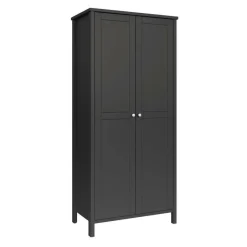 Hioshop Tromsø kledingkast 2 deuren koffiekleur