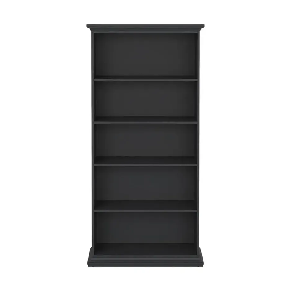 Hioshop Venedig wandkast 5 vakken mat grijs