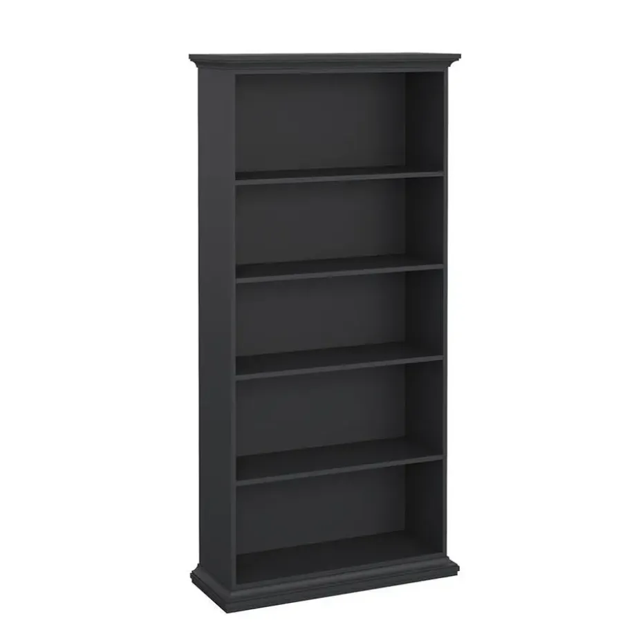 Hioshop Venedig wandkast 5 vakken mat grijs