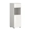 Hioshop Vira badkamerkast 1 lade 1 deur 1 vak wit hoogglans- wit