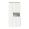 Hioshop Vira badkamerkast 3 deuren 1 vak wit hoogglans- wit