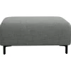 Hocker Elsa - stof Eden - grijs
