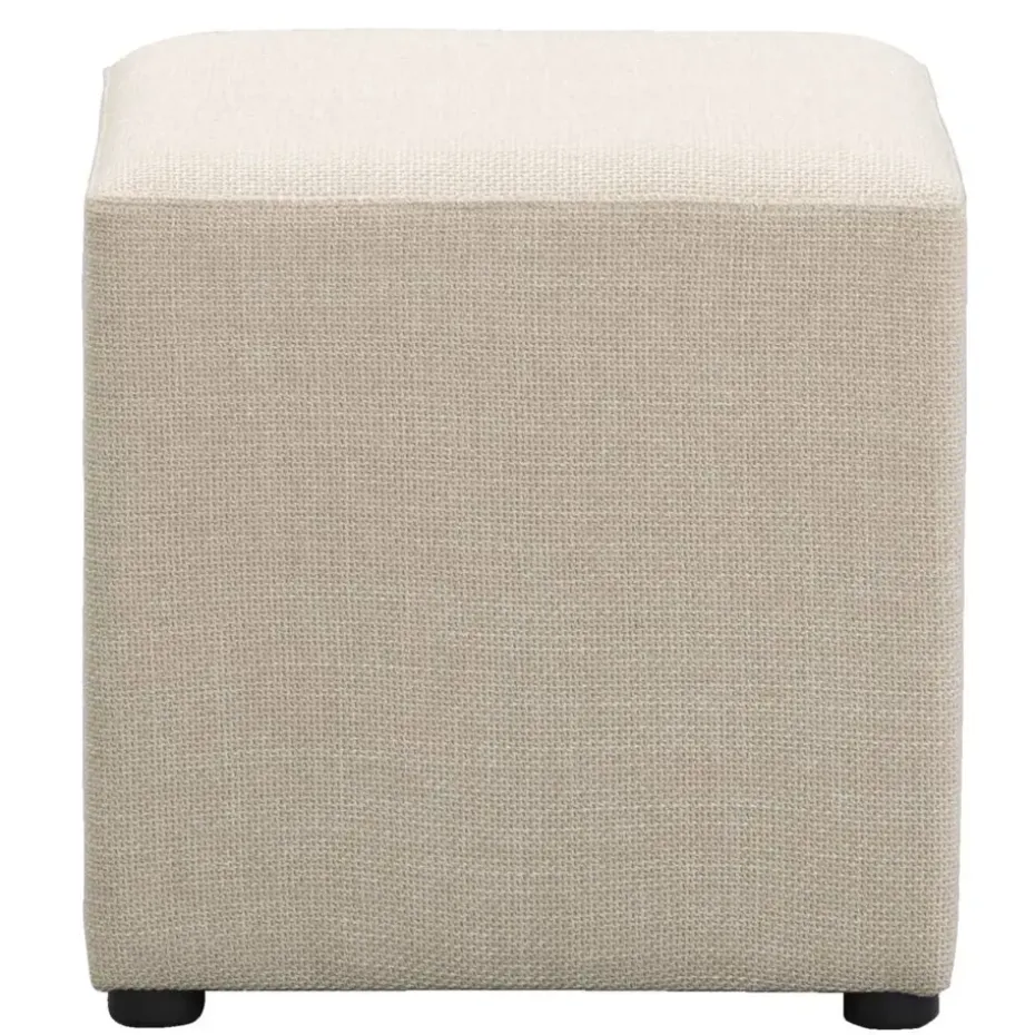 Hocker Nando - beige - 45x45x45 cm