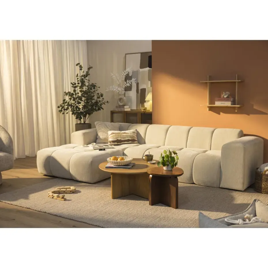 Hoekbank Beau links - Raven - beige