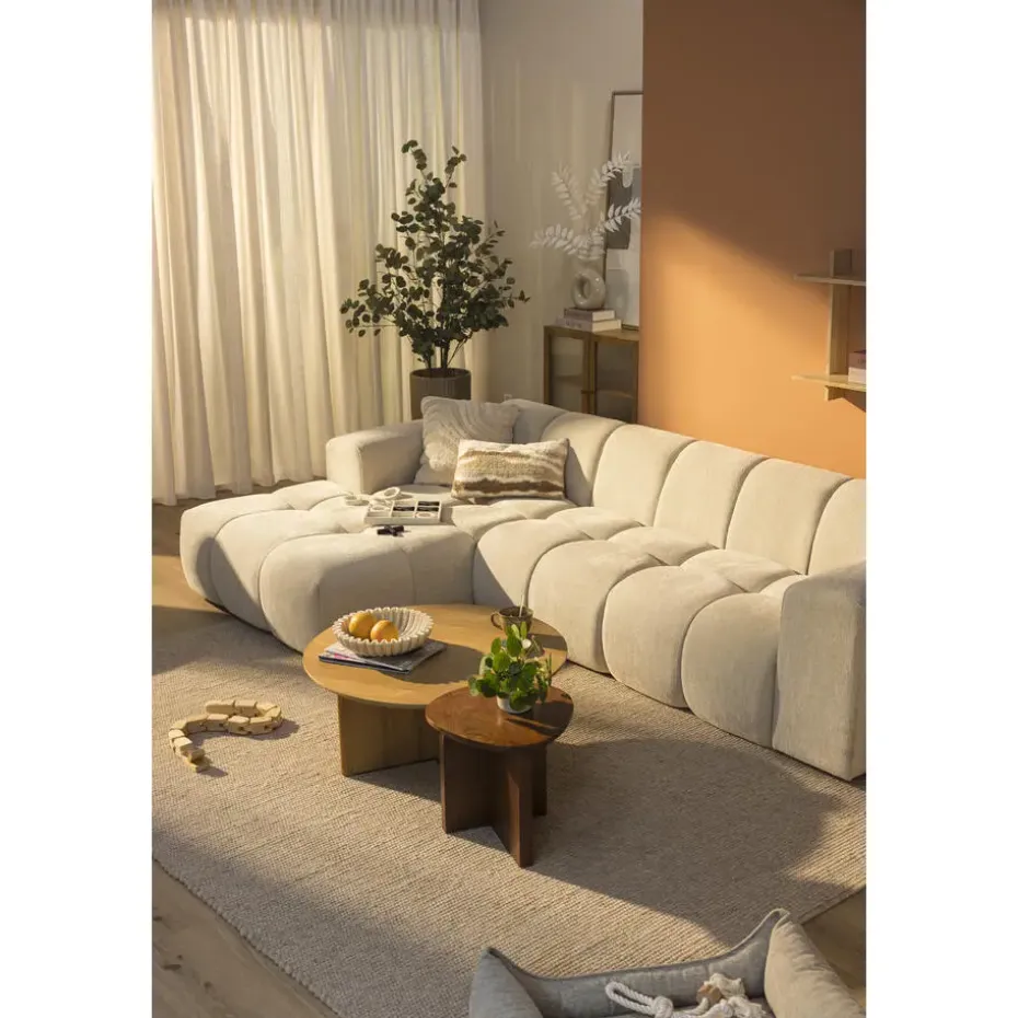 Hoekbank Beau links - Raven - beige