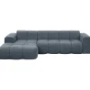 Hoekbank Beau links - Raven - donkerblauw