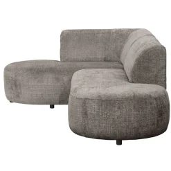 Hoekbank Luna links - stof Cremona - taupe