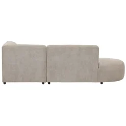 Hoekbank Luna rechts - stof Rebel - beige