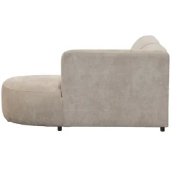 Hoekbank Luna rechts - stof Rebel - beige