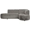 Hoekbank Luna rechts - stof Cremona - taupe
