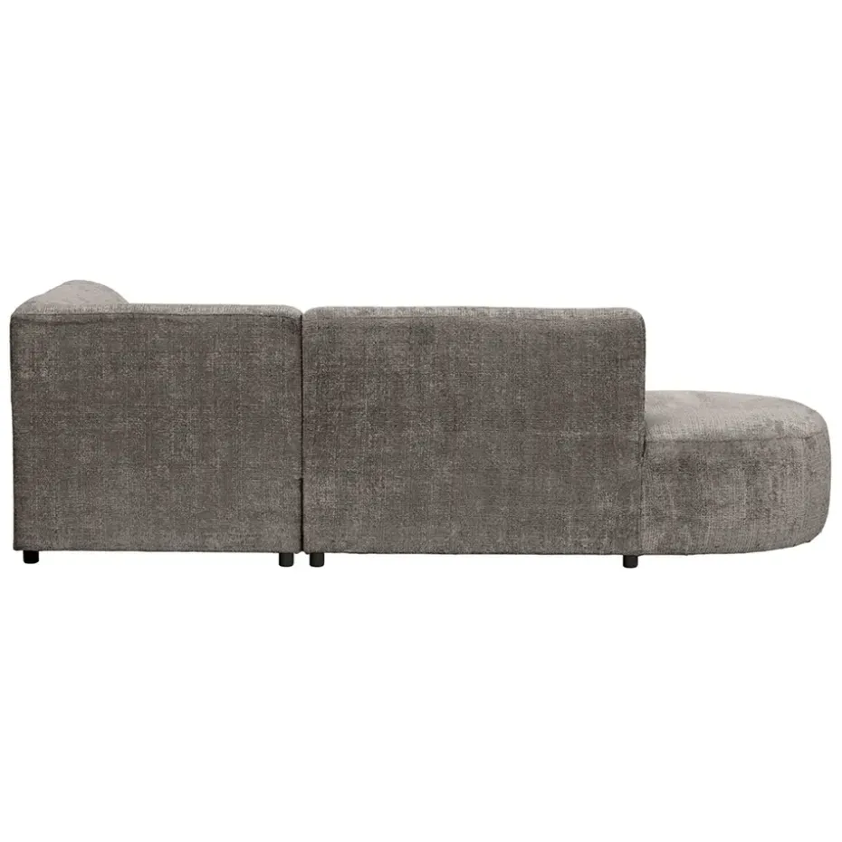 Hoekbank Luna rechts - stof Cremona - taupe