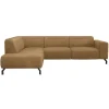 Hoekbank Otis links - toffee - bruin
