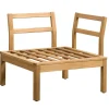Hoekfauteuil Orleàns - eucalyptushout - 78x78x65 cm