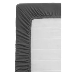 Hoeslaken Jersey - antraciet - 90x200 cm