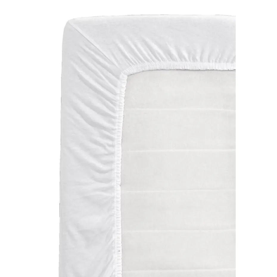 Hoeslaken Jersey - wit - 180x200/220 cm