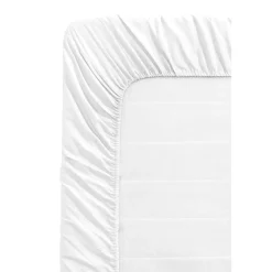 Hoeslaken Katoen - wit - 180x220 cm