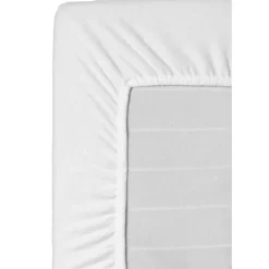 Hoeslaken Molton katoen - wit - 120x200 cm