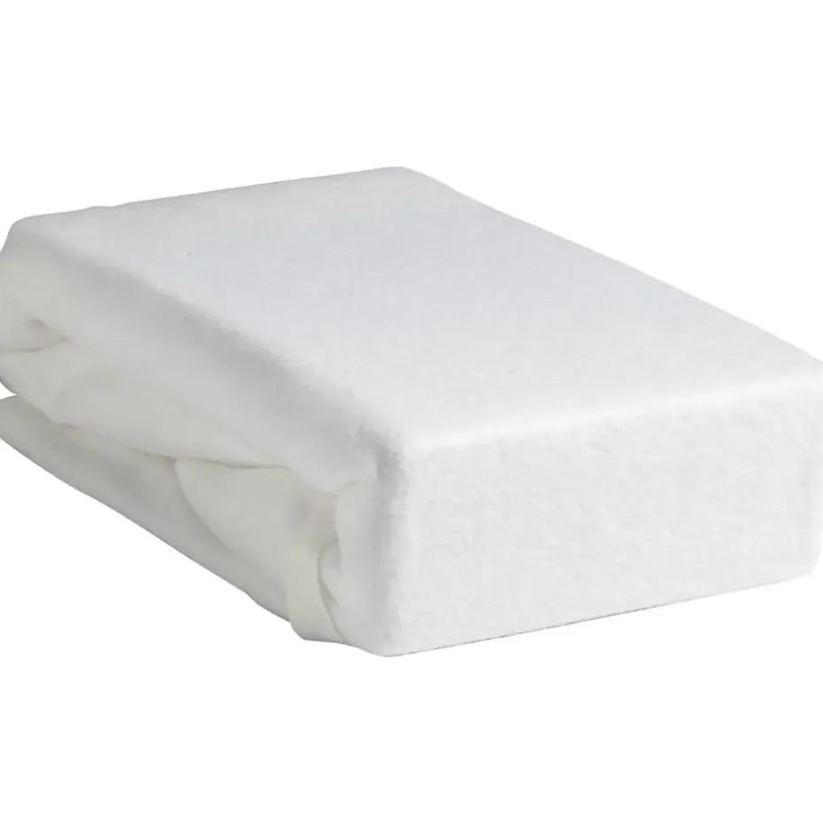 Hoeslaken Molton stretch - wit - 80x200 cm