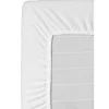 Hoeslaken Molton stretch - wit - 160x200 cm