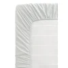 Hoeslaken Percale katoen - lichtgrijs - 180x200 cm