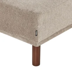 HOLT - Ottomaan - Taupe - Polyester