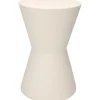 Home & Styling Bijzettafeltje - wit - D29x H45 cm - Zink