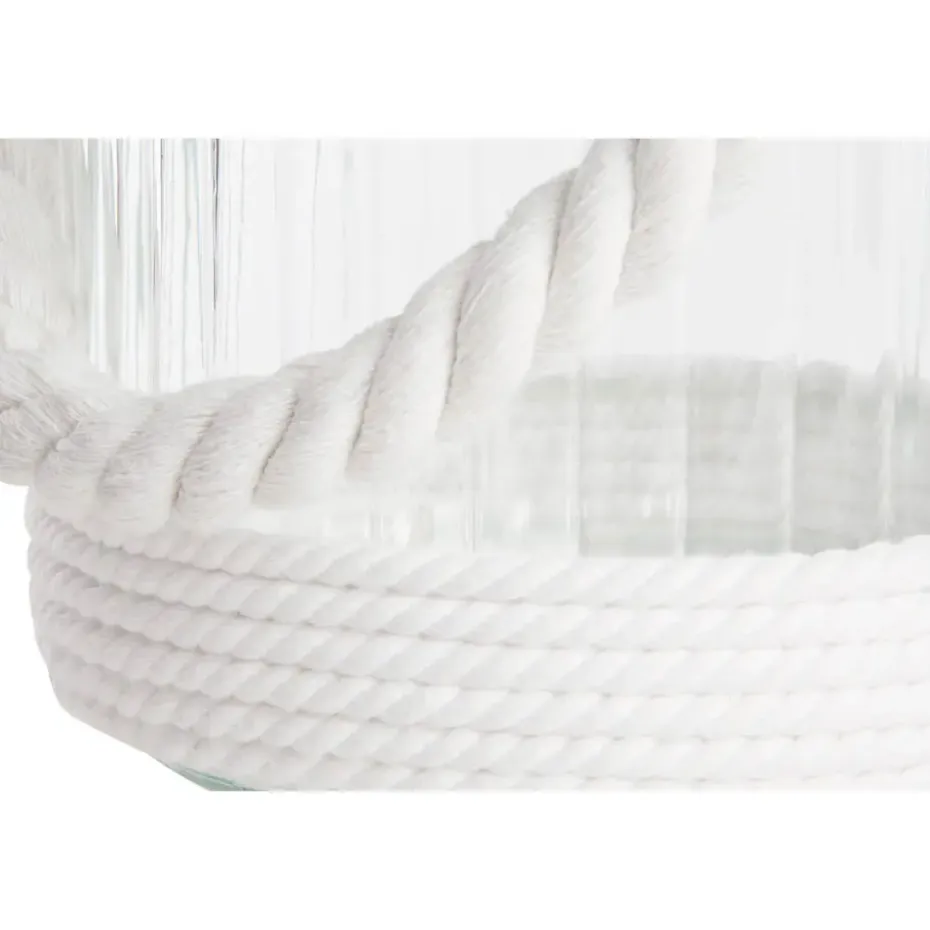 Home & Styling Kaarsen houder - windlicht - wit - 18 cm
