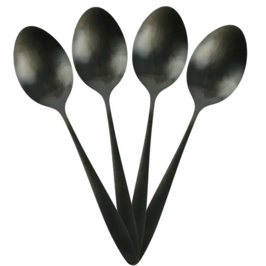 Home Deco Factory Bestekset - 16 delig - zwart - RVS - 4 personen