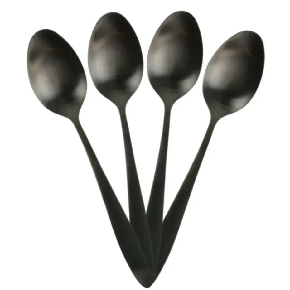 Home Deco Factory Bestekset - 16 delig - zwart - RVS - 4 personen