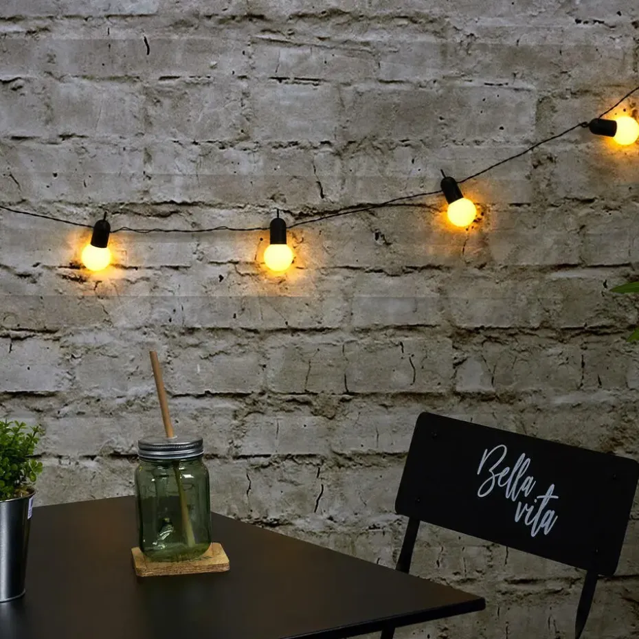 Home Deco Factory feestverlichting - 20 LED - warm wit - 1070 cm