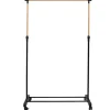 Home Deco Factory kledingrek - verstelbaar - zwart - 160 cm