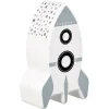 Home Deco Kids Nachtlampje - Raket met muurprojectie - 15 cm