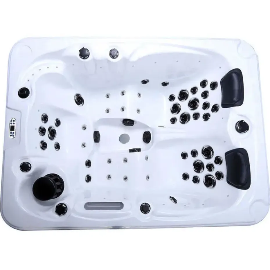 HOME DELUXE Buiten whirlpool BEACH Met treden en thermische afdekking