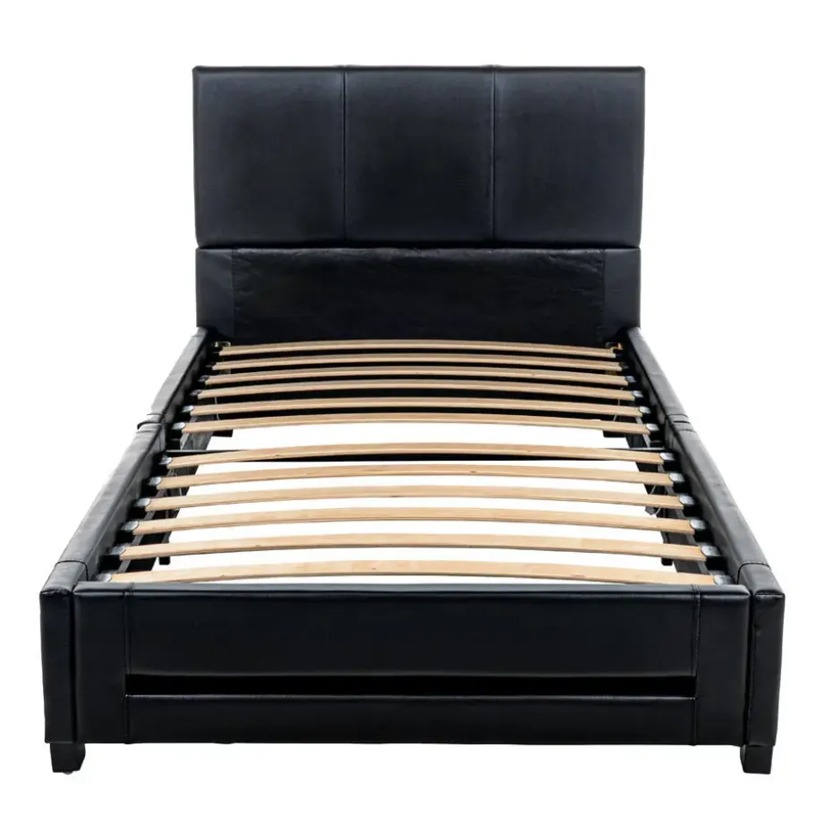 HOME DELUXE LED bed ASTEROID zwart 90 x 200 cm