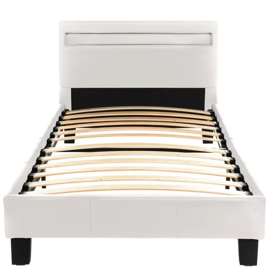 HOME DELUXE LED bed ASTRO Wit 90 x 200 cm