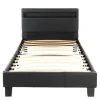 HOME DELUXE LED bed ASTRO donkergrijs 90 x 200 cm