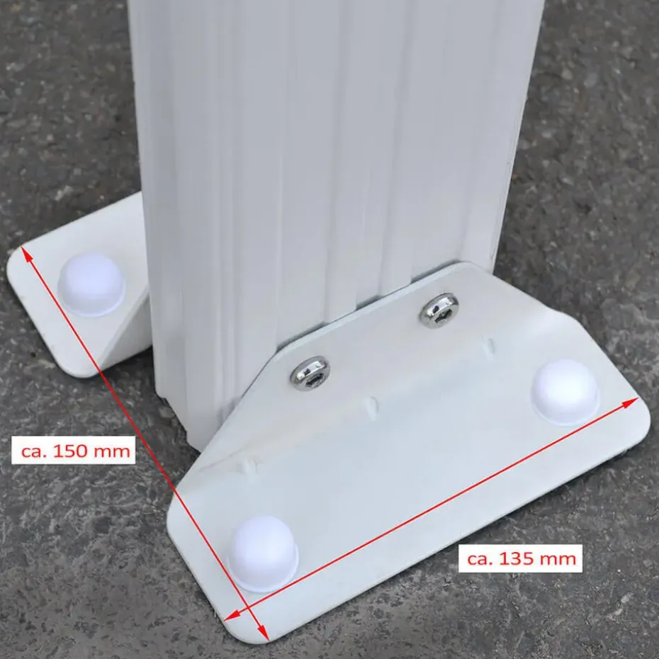 HOME DELUXE Patiodak SOLIS Wit 618 / 625 x 303 / 300 x 278 / 226 cm