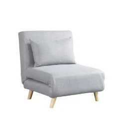 HOME DELUXE Slaapstoel SNOOZE - Beige 79 x 28 x 132 cm