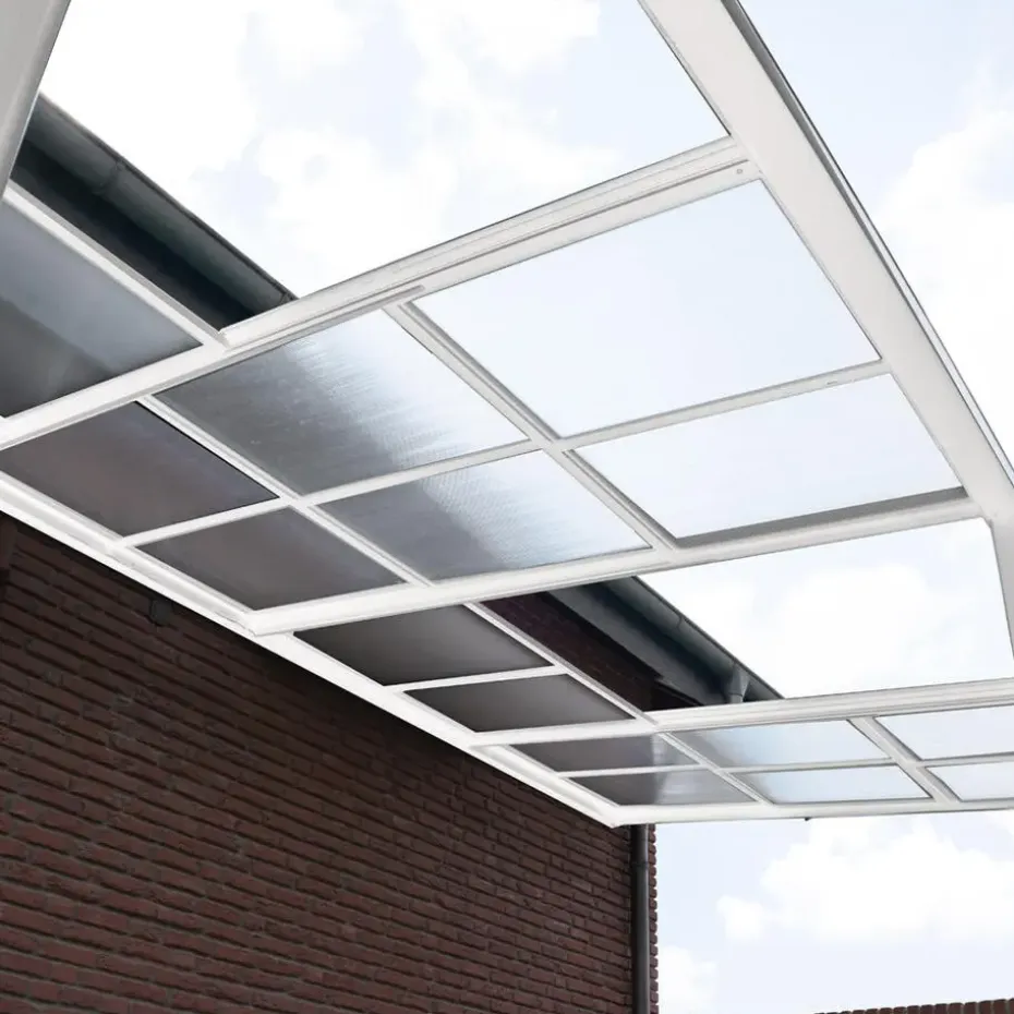 HOME DELUXE terrasoverkapping SOLIS DELUXE wit 390 x 295 x 233 / 272 cm