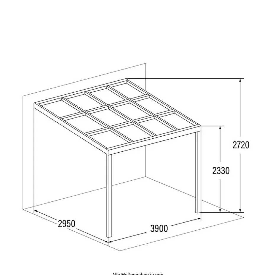 HOME DELUXE terrasoverkapping SOLIS DELUXE wit 390 x 295 x 233 / 272 cm