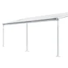 HOME DELUXE terrasoverkapping SOLIS wit 435 / 442 x 300 / 303 x 278 / 226 cm