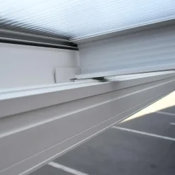 HOME DELUXE terrasoverkapping SOLIS wit 435 / 442 x 300 / 303 x 278 / 226 cm